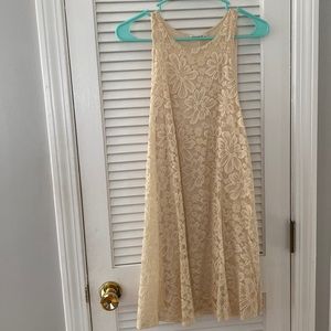 Dress, cream colored, Ginger G, small